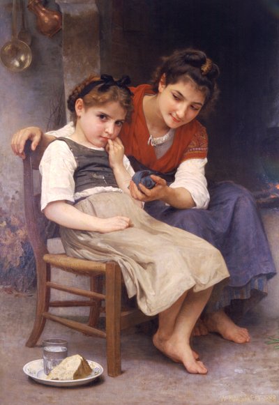 Kleine Chagrijnige door William Adolphe Bouguereau